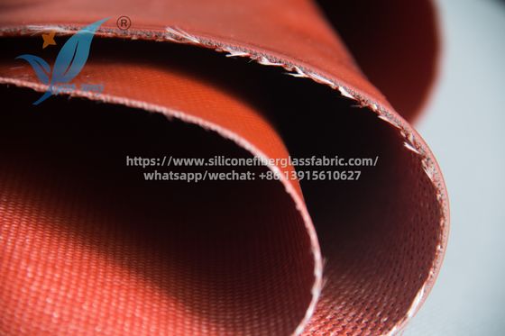 적색 방화성 실리콘 천 산업용 케이스용 200°C 저항성